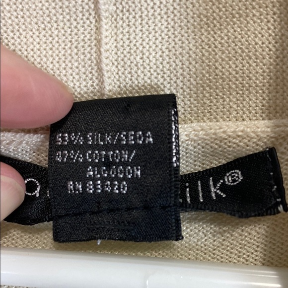 August Silk Cream Cardigan - Picture 3 of 6